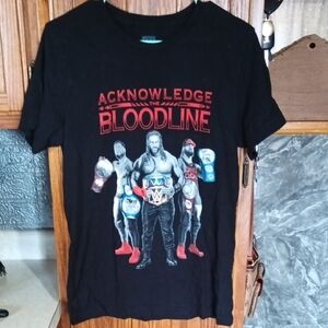 WWE ACKNOWLEDGE THE BLOODLINE SHIRT Men's MEDIUM